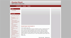 Desktop Screenshot of diyabetdiyeti.com